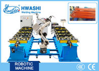 6- Axis Industrial Robotic Welding Machine , Iron Storage Rack Automatic Mig Welder