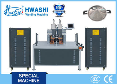 380V Cookware Spot Stainless Steel Automatic Welding Machine For Frying Pan / Pot