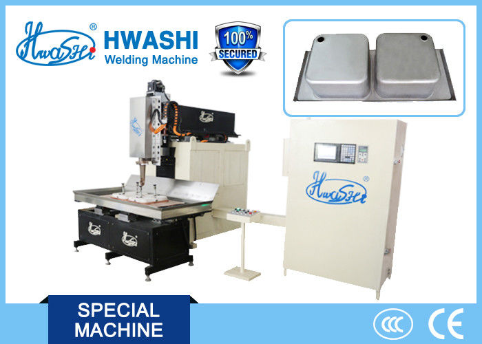 Inox Kitchen Sink Automatic Welding Machine , CNC Sink Seam Welding Machine