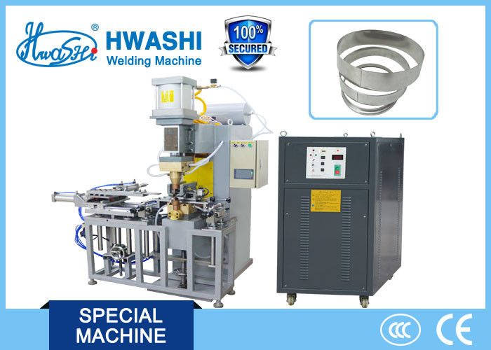 Full Automatic Glass Lid Stainless Steel Strip Welding Machine with Automatic Loading