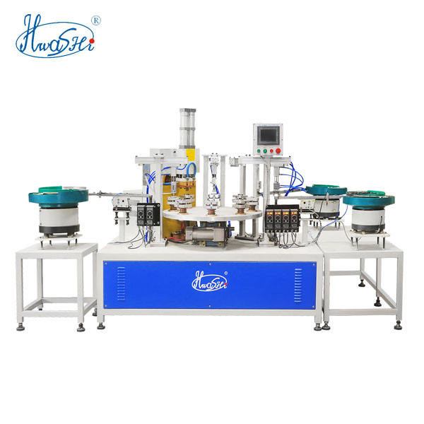 Full Automatic Rotary Table Spot Welding Machine For Nut With Automatic Feeding
