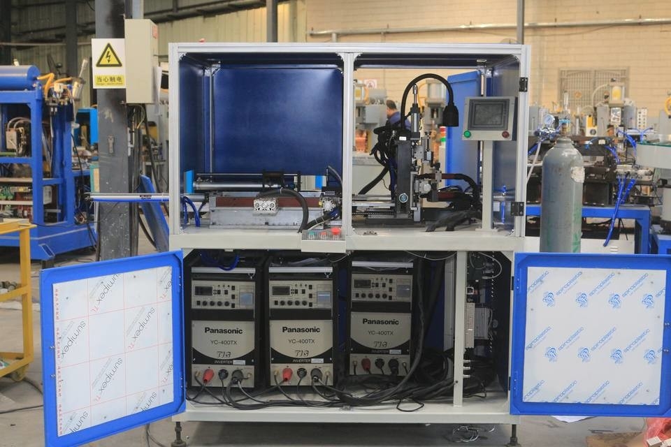 Transformer EI Lamination Core Automatic TIG Welding Machine With Panasonic Welding Source