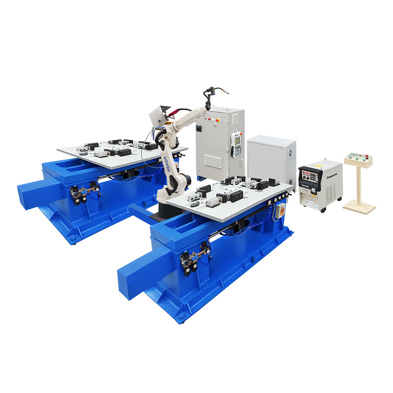 Hwashi Industrial Welding Robots 1.4m Arm Length For Stainless Steel Well Lid