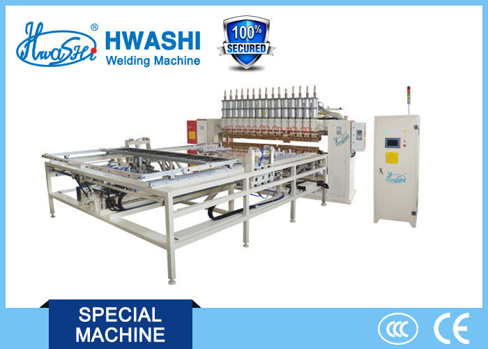 Chinese Hwashi Best Price Welded Wire Mesh Machine , Multi-point Wire Rack / Wire Shelf Welding Machine