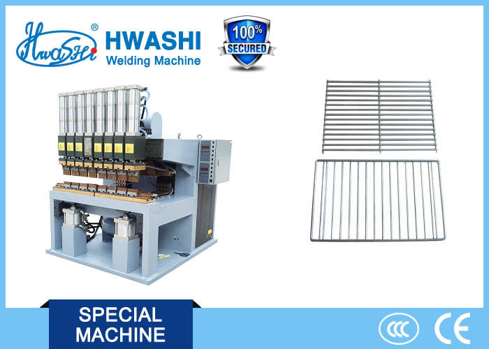 Chinese Hwashi Best Price Welded Wire Mesh Machine , Multi-point Wire Rack / Wire Shelf Welding Machine