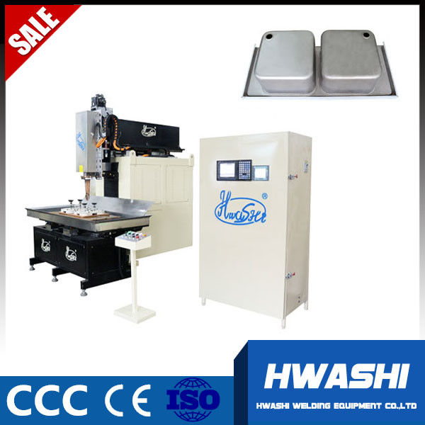 Hwashi CNC Automatic Rolling Seam  Welding Machine for Stainless Steel Kitchen Sink Bowl