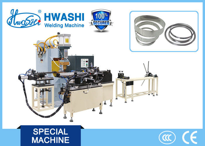 Cookware Lid Belt / Strip Auto Welding Machine Production Line , Metal Welding Equipment