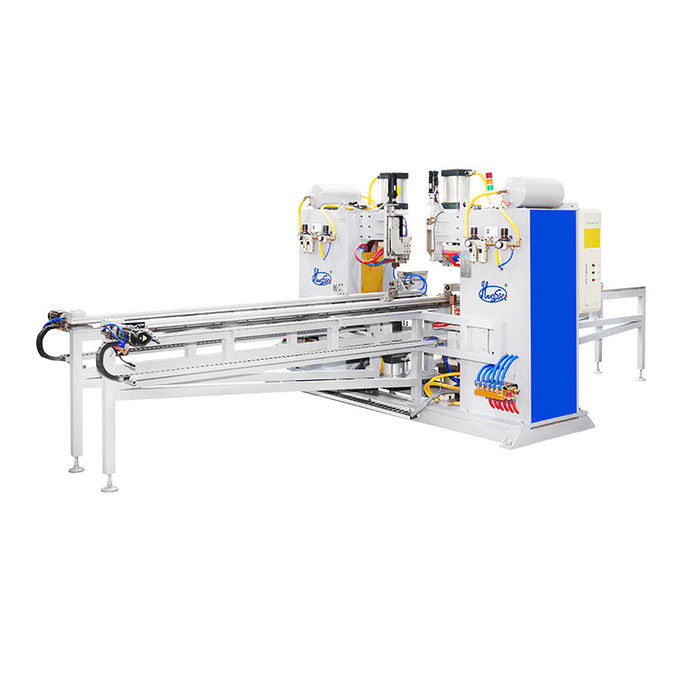 Two Spot Welders Paired with an Automatic Feeding System to Create a