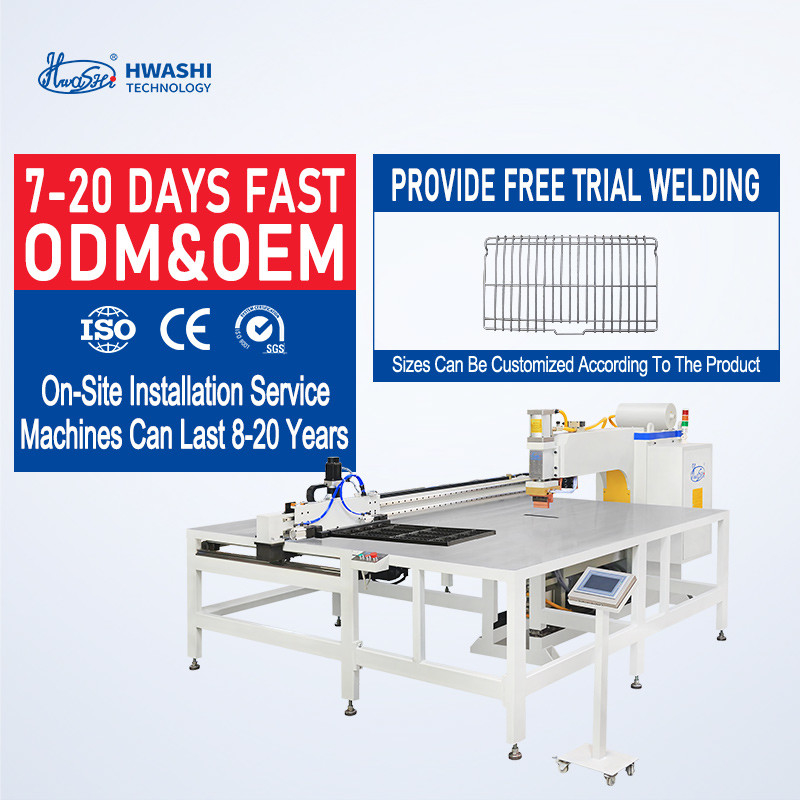 High Speed Full Automatic X Y Axis Wire Welding Machine Security Fence Panel Wire Mesh Welder