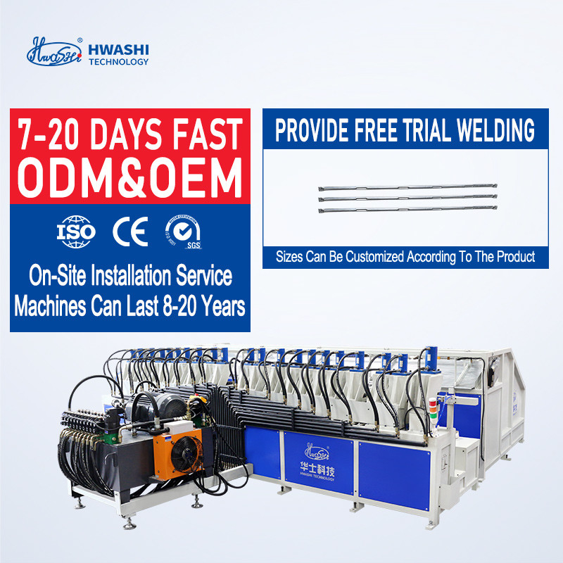 Hwahsi Automatic Long Tube Pressing And Forming Machine For IBC Stainless Steel Frame