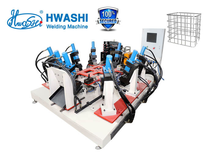 Hwashi IBC Cage Frame Automatic Hole Making Machine Automatic Production Line