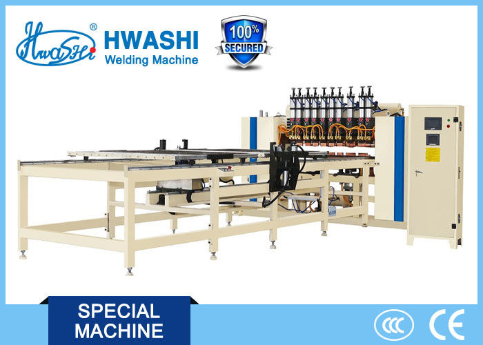 Automatic Supermarket Shelf Wire Mesh Welding Machine, Multiple-Point Spot Welding Machine