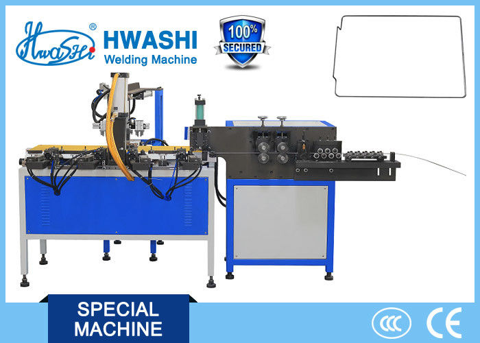 Full Automatic Wire Bending and Butt Welding Machine , Steel Wire Bender