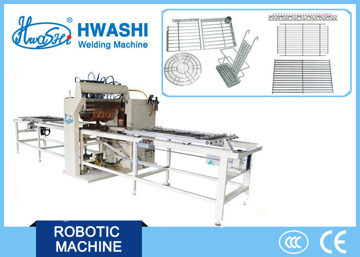 Five Head Iron Wire Rack / Shelf Pneumatic Spot Welding Machine , DC Steel Wire Welder