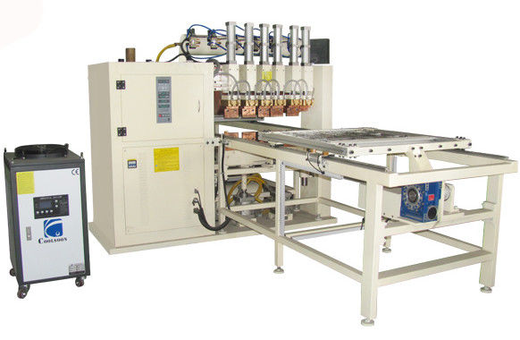 Five Head Iron Wire Rack / Shelf Pneumatic Spot Welding Machine , DC Steel Wire Welder