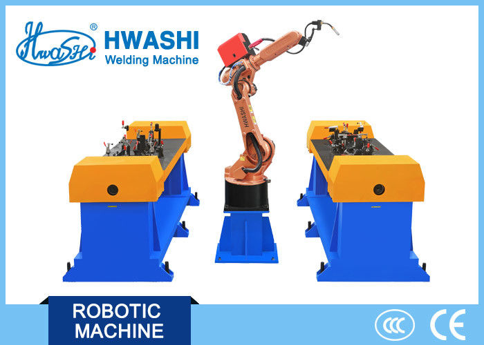 Motor Cycle Frame Automatic Welding Robot , Metal Frame Industrial Robot MIG Welding Machine
