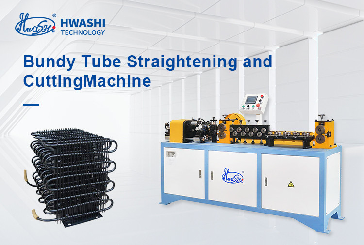 Hwashi High Speed Stainless Steel Wire/Tube Straightening and Cutting Machine for Condenser Refrigerator Making