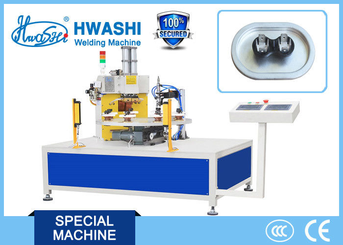 Rotate Caps Cover / Shell Spot Automatic Welding Machine with Eight Welding Station