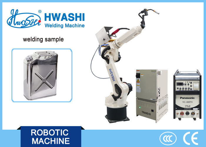 Industrial Welding Robotic Arm Hwashi HS-R6-08 6 Axis Automatic MIG/TIG AC Servo Driving