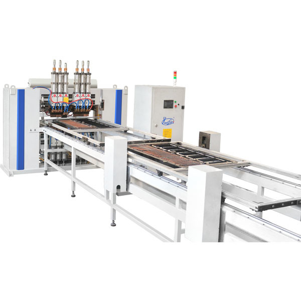 Hwashi Automatic Multi Point Refrigerating Condenser Wire Mesh Spot Welding Machine Low Carbon Steel Wire Mesh Welding