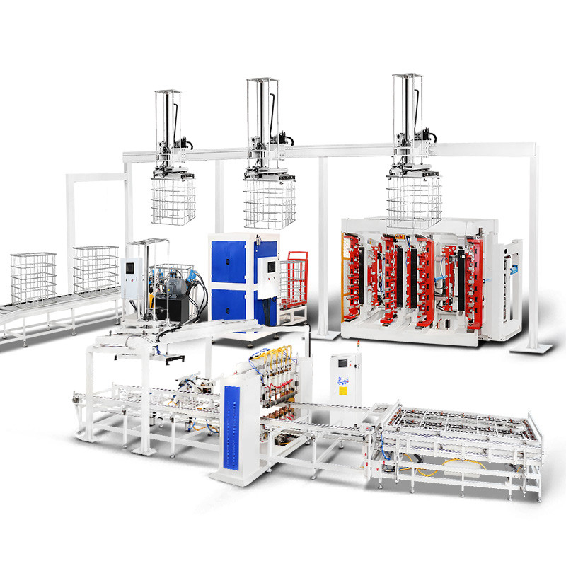 Hwashi Factory IBC Grid,IBC Cage Frame Production Line, IBC Cage Frame Locking Machine