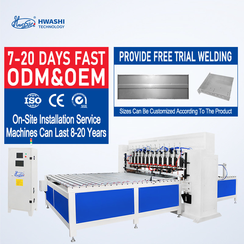Hwashi Security Stainless Sheet Door Plate Multi-point Automatic Mobile Type Spot Welding Machine