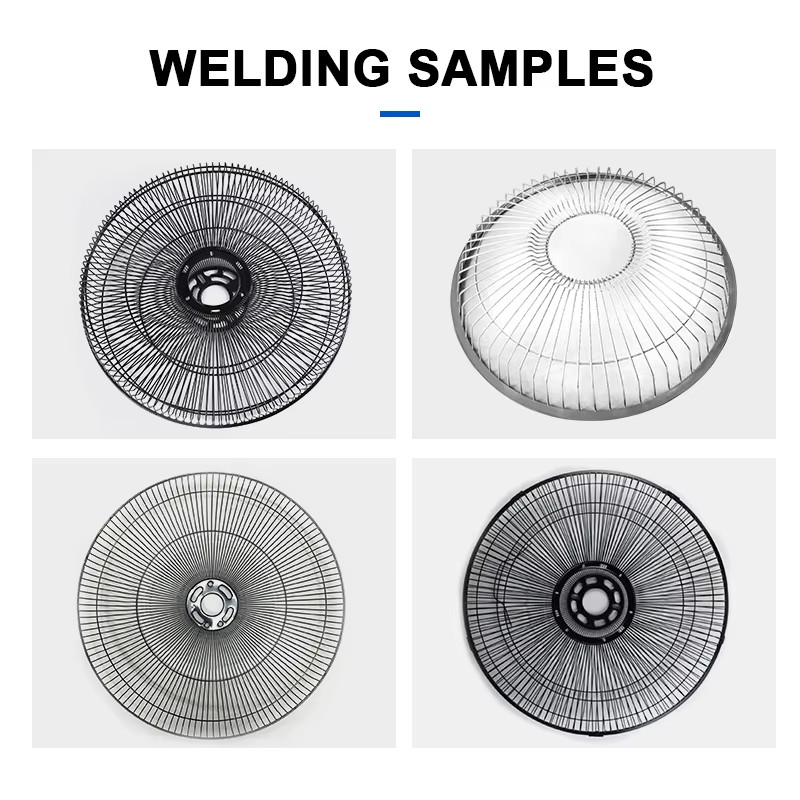 Hwashi Automatic Fan Guard Making Machine,Spiral Fan Guard Making Machine,Air Fan Mesh Welding Machinery Set Plant