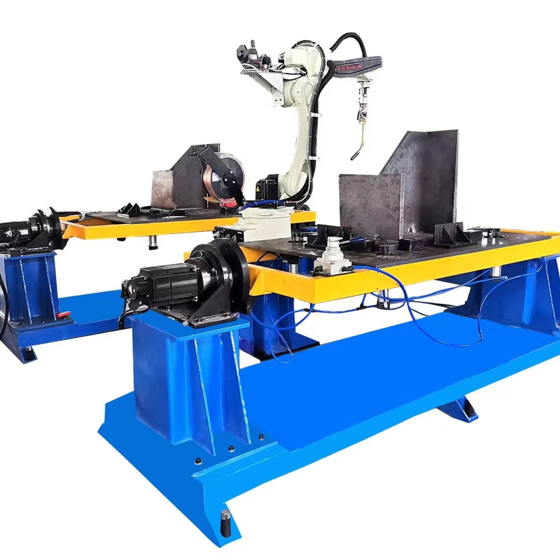 Hwashi Industrial MIG Welding Robots Beam Welding Robot For Storage Rack Frame