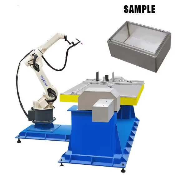 Hwashi Industrial MIG Welding Robots Beam Welding Robot For Storage Rack Frame
