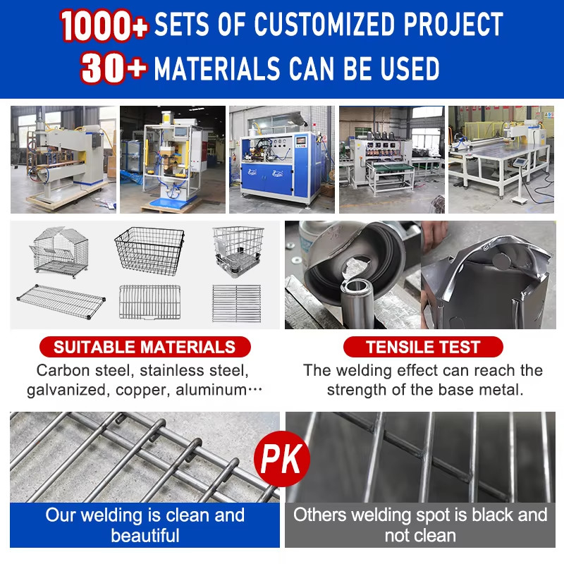 Automatic CNC Rebar Mesh Welding Machine Wire Mesh Making Spot Welder Industrial Production Equipment Cage Wire Mesh Welded