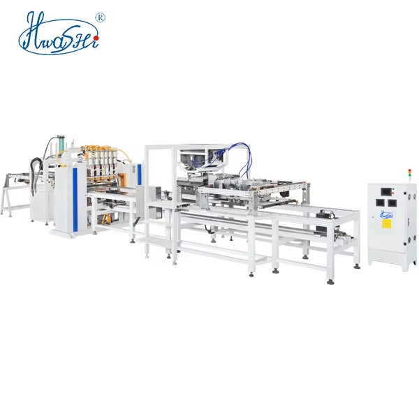 HWASHI Welding Equipment Automatic Gantry Style Multi Head Spot Row Welding Machine for Wire Mesh Fencing in Price