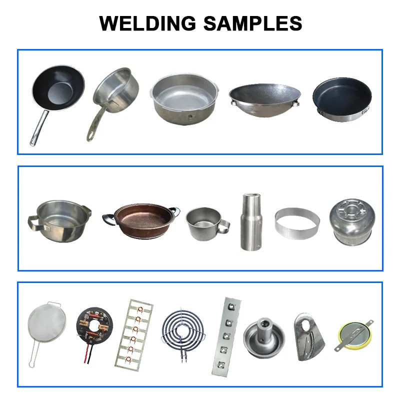 Hwashi Projection Welded Non-stick Pan/Aluminium Ware Cookware Pan Handle Capacitor Discharge Bracket Spot Welding Machine