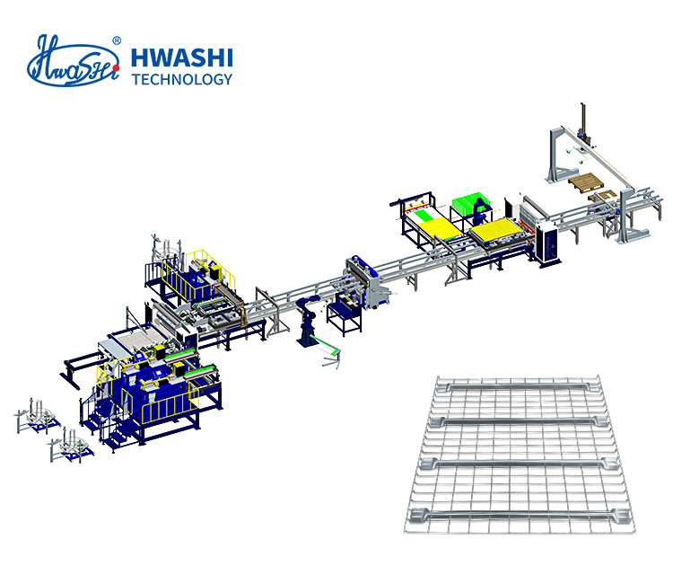 Hwashi Upgrade Your Production Process with Automatic Cage Welding Machine for Wire Mesh Deck Shelving