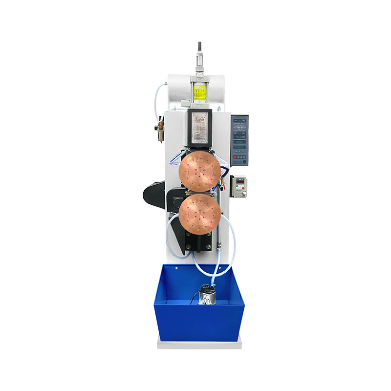 HWASHI Roller Spot Welder Ventilation Duct Manual Tin Can Side Seam Welding Machine Roll to Roll Banner Welder