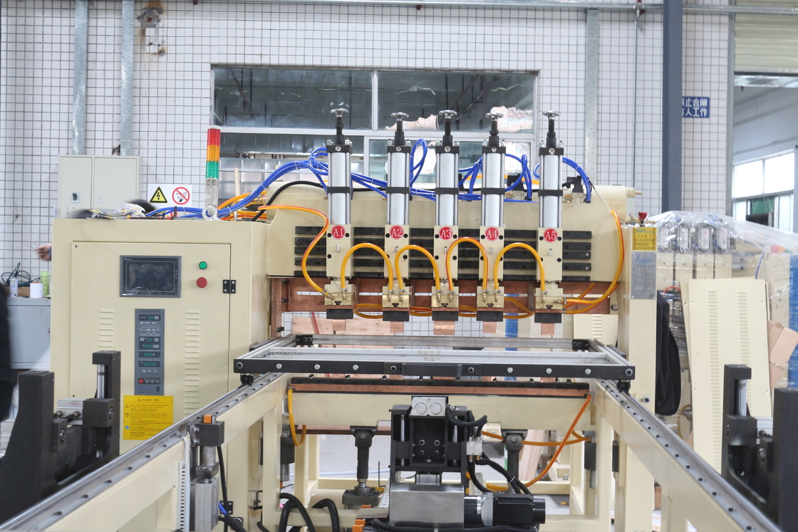 Hwashi Automatic Multiple  Head Wire Mesh Spot Welding Machine for Shopping cart