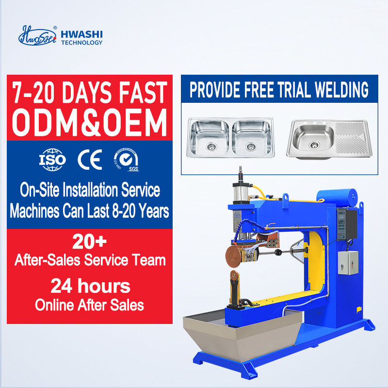 HWASHI 75KVA Input Power Seam Welding Machine with 26500A Secondary Max Short Circuit Current for Automatic Roll-Round Welding