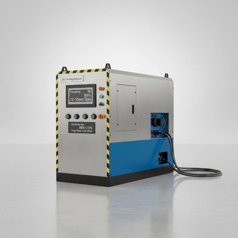 Frequency 50 60Hz IBC Welding Machine Three phase Four Wires 380V±10% Electricity Requirement Efficiency 12 15sec per 2pcs