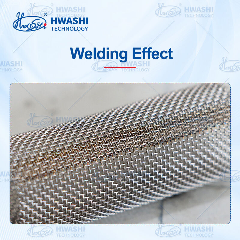 Hwashi Automatic Roll-Round Seam Welding Machine for Woven Wire Mesh Filter Cartridges with Airtight Seams and 50% Fewer Processing Steps