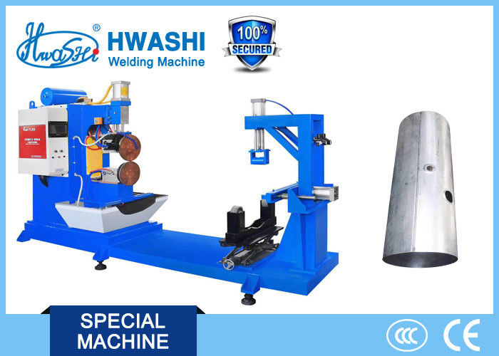 Argon Arc Straight Seam Welding Machine Hwashi Blue Color 0.5m/ Sec Automatic