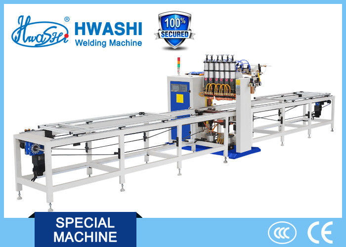 HWASHI WL-SQ-MF100K Automatic Multi-point Refrigerator Shelf / Wire Mesh Welding Machine