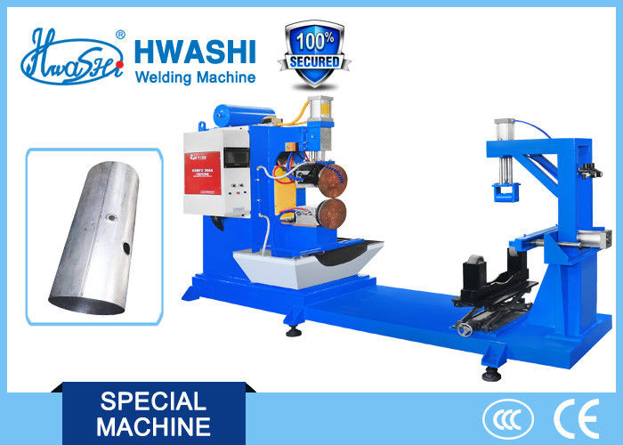 Circular Resistance Seam Welding Equipment HWASHI Long Service Life For Oil Tank