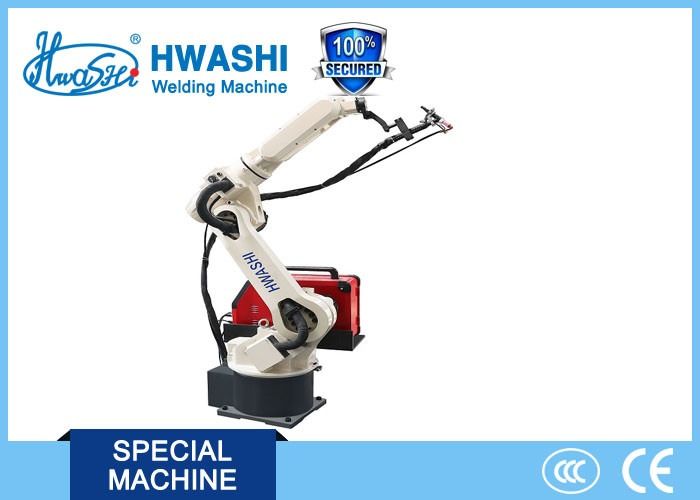 Six Axis Robotic TIG Welding Machine , Arc Welding Robot Arm for Wire Racks Corner