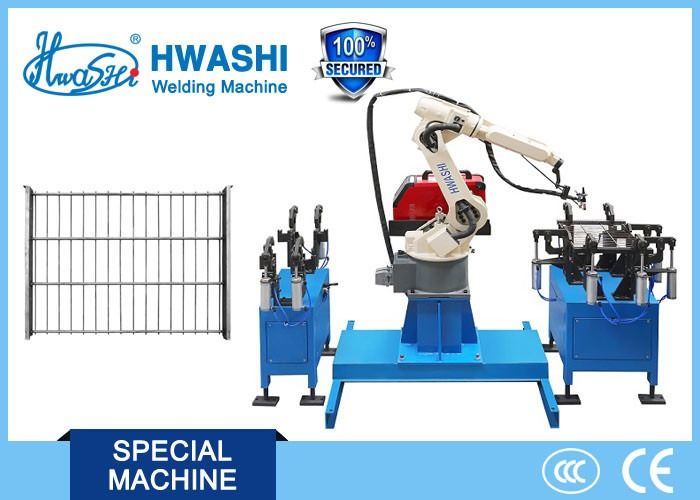Six Axis Robotic TIG Welding Machine , Arc Welding Robot Arm for Wire Racks Corner