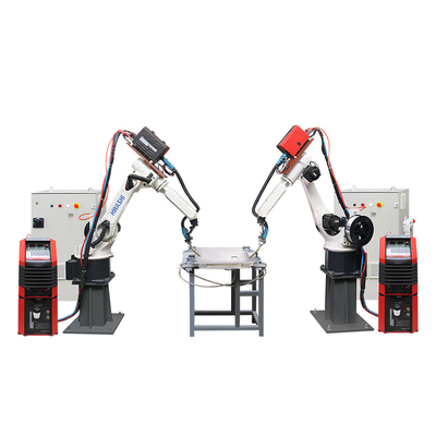 Aluminium Sheet Welding Robot Machine 6 Axis MIG Welding Robot Workstation