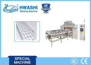 Cable Tray Welded Wire Mesh Welding , Basket cable making machine