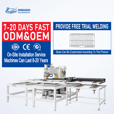 Hwashi XY Axis Condenser Welding Machine Full Automatic For Security Fence Panel