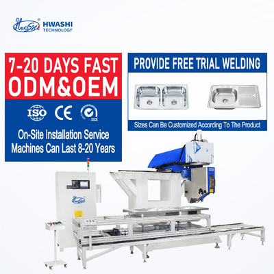 HWASHI 304SS Kitchen Sink CNC Polishing Machine Stainless Steel Grinder