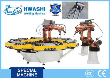 HWASHI Six Axis MIG Industrial Welding Robots with Rotate Table