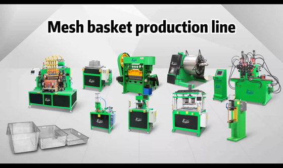 Hwashi Large Metal Storage Basket Stainless Steel Wire Basket Production Line, Customize Welding Wire Mesh Basket