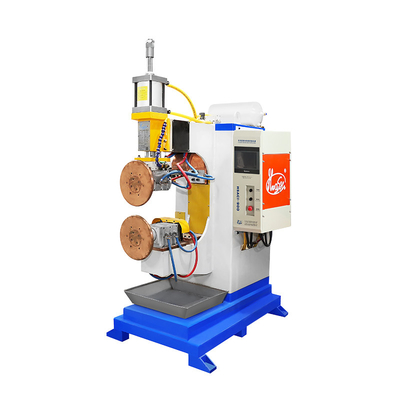 HWASHI Roller Spot Welder Ventilation Duct Manual Tin Can Side Seam Welding Machine Roll to Roll Banner Welder